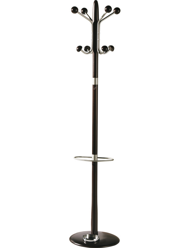 Belew Freestanding 8 - Hook Coat Rack, Wenge