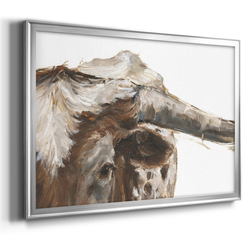 Steer Clear II, reproduction d'art sur toile, H 30 po x l 44 po x P 1,5 po, Argent