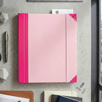Important classeur de documents, organisateur de dossiers sans acide avec 10 pochettes pour dossiers légaux, médicaux et personnels, rose