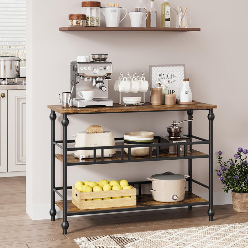 Console Table, Brown, Brown