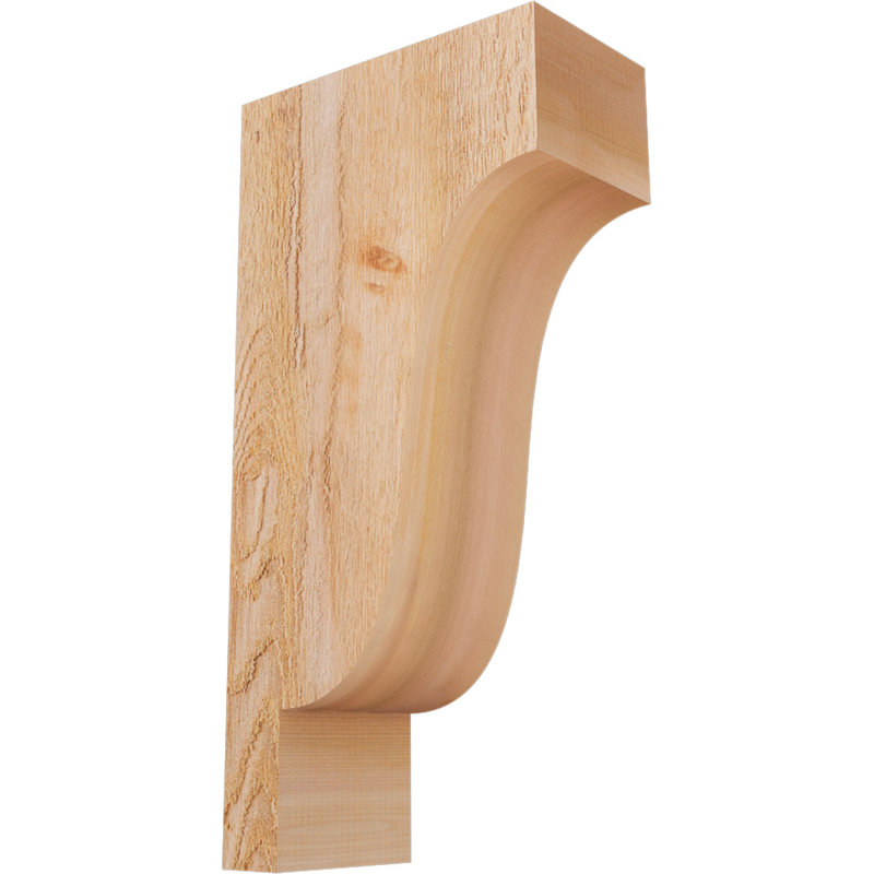 Newport Corbel, H 24 po x l 6 po x P 12 po, Cèdre rouge, Sciage brut