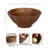 Plete Round Mango Wood Serving Bowl