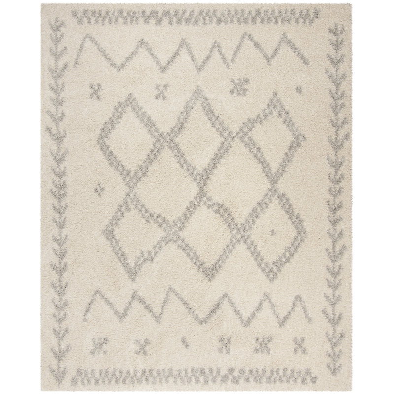 Rayleigh Geometric Hand Woven Area Rug, Rectangle 201 x 279 cm