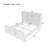 Headboard Corduroy Upholstered Bed Frame with Vertical Stripe Wingback and High Footboard No Box Spring Needed-110126996-110127002