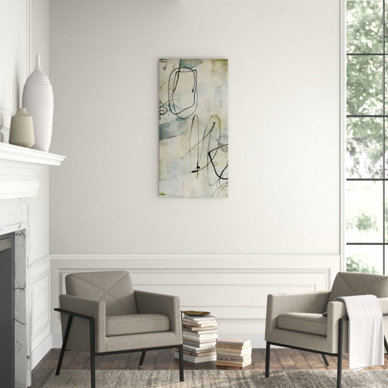 Incoherent Dream I Painting by Guseul Park, Glass Coat, 48" H x 24" W x 1.5" D