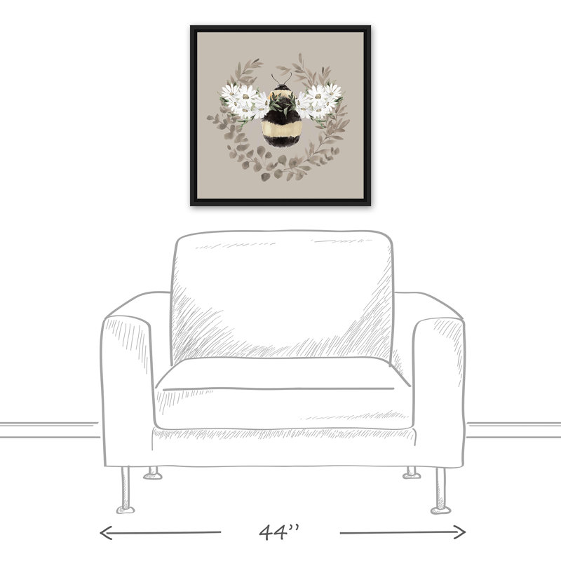 " Bumble Bee Wreath ", 21.75" W x 21.75" H