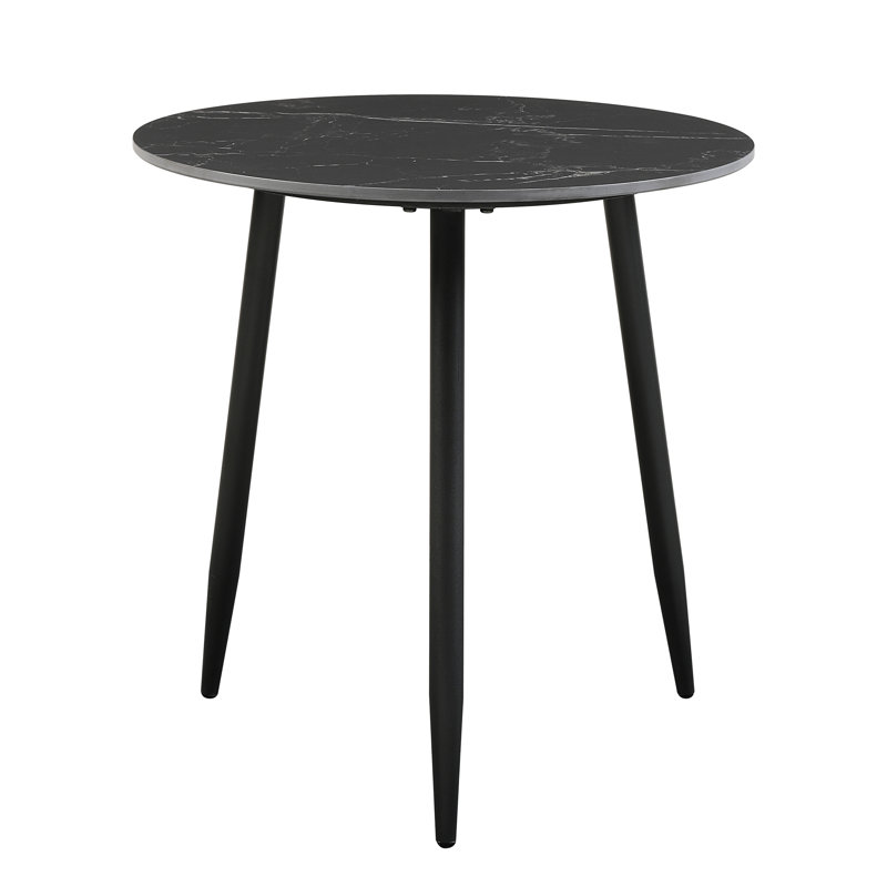 Ensemble de tables d'appoint et de table d'appoint 3 pièces Modern Modern, Noir