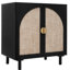 Armoire de rangement à 2 portes résistante aux intempéries avec poignée en métal et tablette réglable