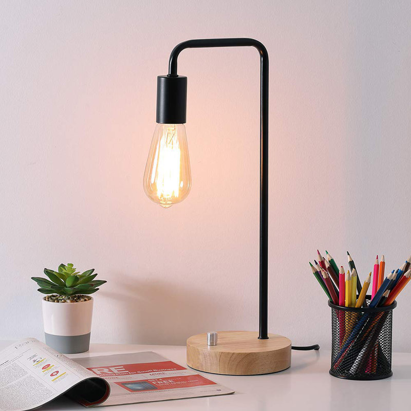 Lampe de bureau 17 po Catalinas, Noir