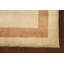 Tapis beige noué à la main de conception unique 2 pi 9 po x 4 pi 1 po