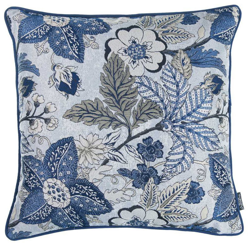 Forest Floral Throw Pillow, Black/Pink, Pillow Cover Only - No Insert