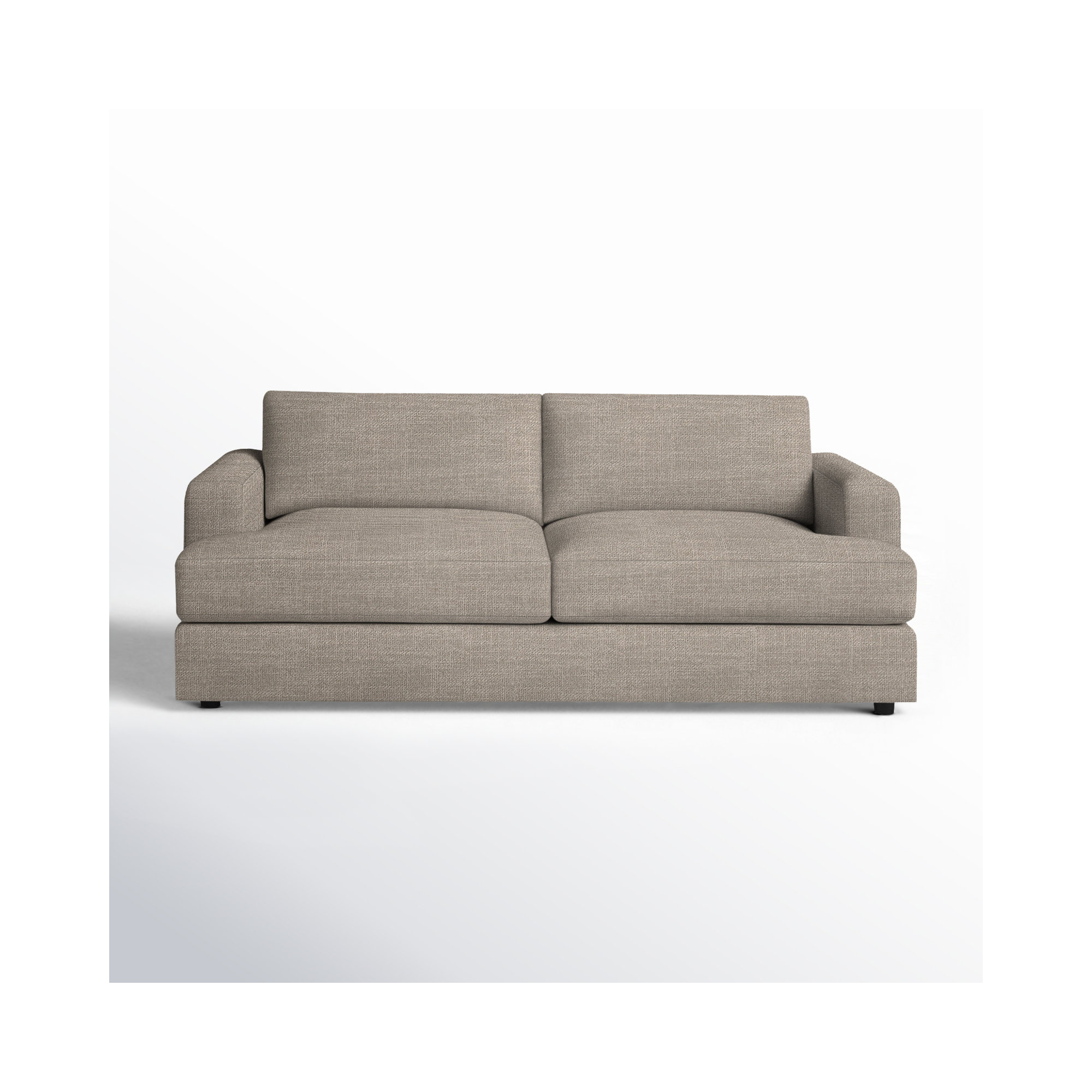 Cayden 84'' Upholstered Sofa, Conversation Ivory Basketweave