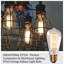 Luminaire suspendu avec protège-lampe en métal pour îlot de cuisine 1 lumière
