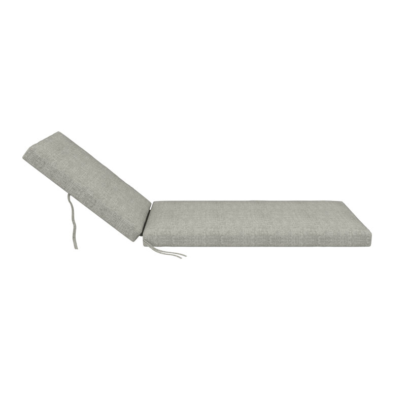 Outdoor Sunbrella® Chaise Lounge Cushion, Canvas Granite Sunbrella® Canvas, 22" x 24"/24.5" x 52.5"