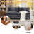Modular 2-Seater Sofa Couch with Corduroy Upholstery-1756823882