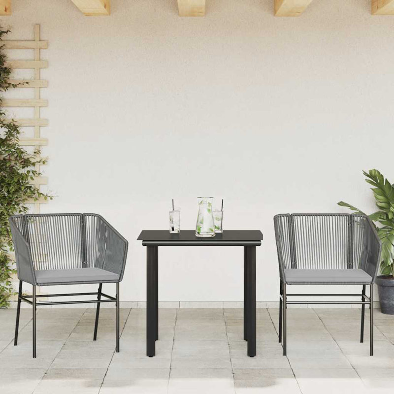 Mobilier de jardin d'extérieur gris