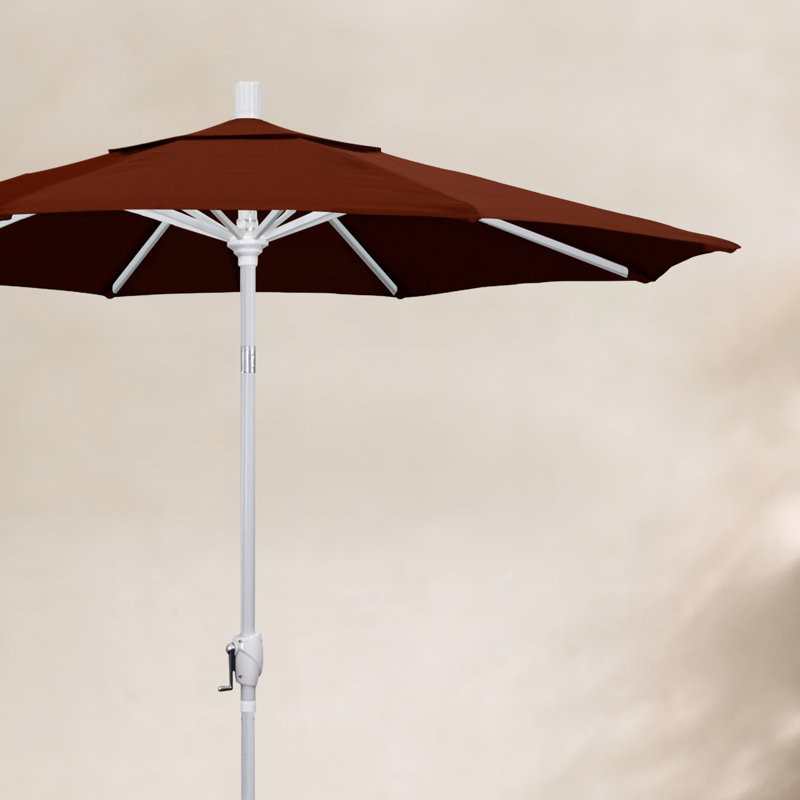 Parasol de marché 7,5', Blanc, Pacifique, Brique - polyester