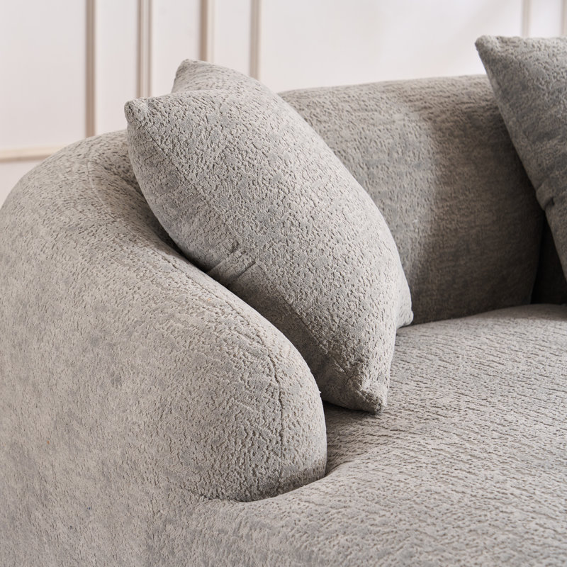 Canapé modulaire en L Modern Compression, Gris chenille