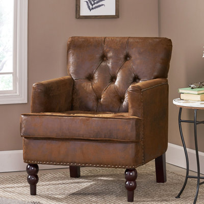 Fauteuil en microfibre Agee Modern