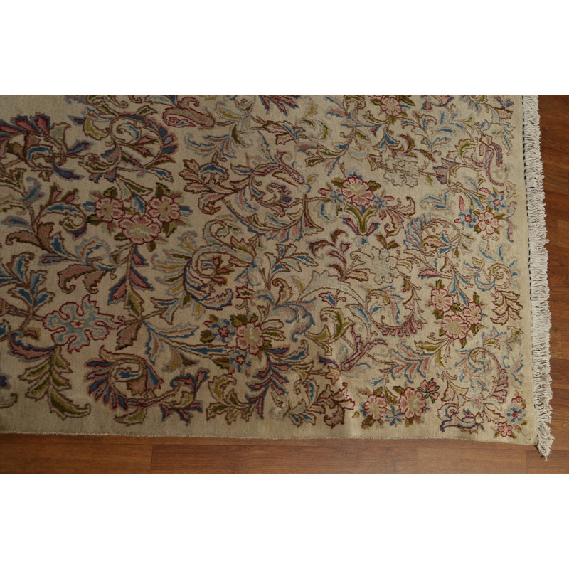 Sabeeh One-of-a-Kind Rectangle 9'5" X 14'1" 1920s Wool Area Rug in Beige