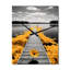 Horloge murale moderne jaune gris Lake Lakeside Retreat I - Cottage-99631066