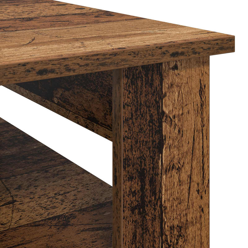 Coffee Table with Storage, Old Wood, 44cm. H x 64cm. L x 54cm. W
