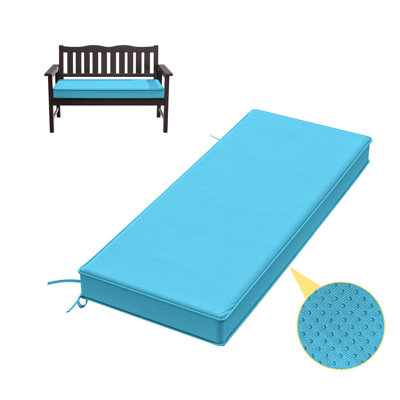 3" Thick Anti-Slip Bench Cushion For Indoor And Outdoor Use