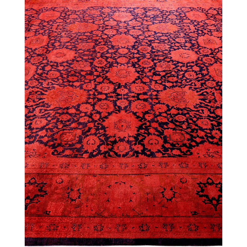 Tapis rouge nouvel âge 9 pi 1 po x 11 pi 10 po Dairus
