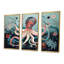 Ridenour - Ensemble de salon art mural poulpe / calmar-108316833-108316834