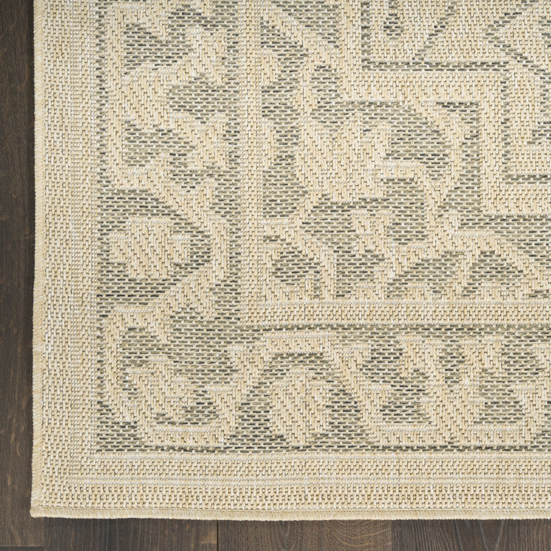 Tapis d'extérieur taupe Gerritt, Tapis de couloir 2 pi x 6 pi