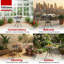 Yaiza Round Metal Outdoor Bistro Table With Umbrella Hole , 177.8cm cm W 177.8cm cm D