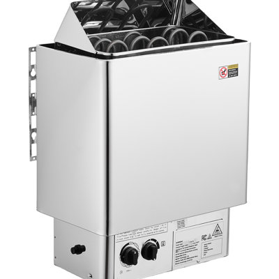 Electric Stove With 4.5kw 240v, Ideal For 105 To 210 Cu.ft Saunas, Wall - Mounted Pre Drilled Bracket, Quick Warmth And Comfortable Experience In Minutes Suitable 304 Stainless Steel Exterior,