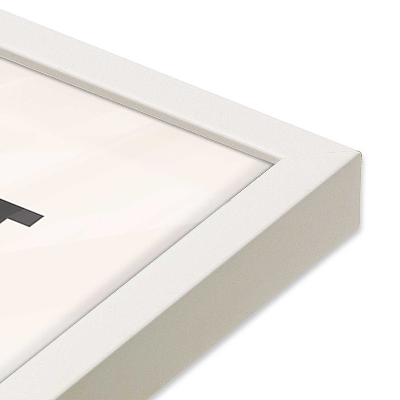 Impression Bauhaus, Cadre blanc, H 25 po x l 19 po