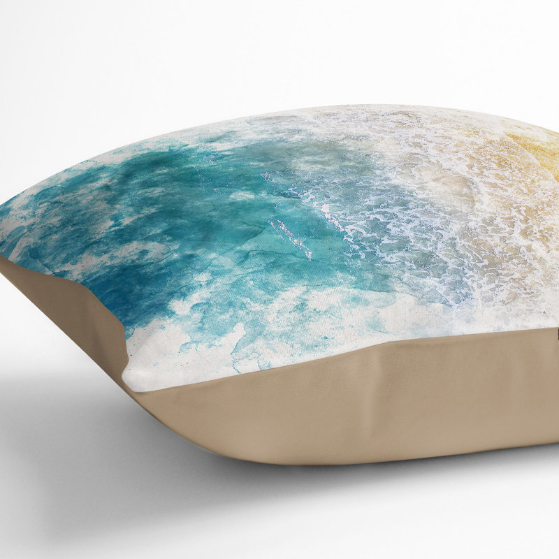 Square Throw Cushion, Stone, 40cm H x 40cm W x 15cm D