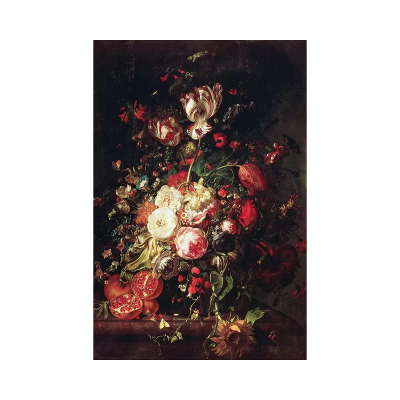 Flowers And Fruit by Rachel Ruysch - Wrapped Canvas Gallery-Wrapped Canvas Giclée, 66.04 cm H x 45.72 cm W x 3.175 cm D