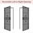 36 in. x 80 in. Universal/Reversible Powder Coated Black Surface Mount Outswing Steel Security Door with Expanded Metal Screen-122453976-122453977