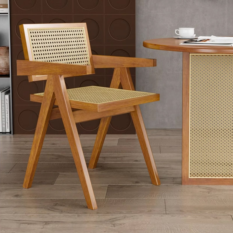 Solid Wood Top Double Pedestal Dining Set, 5