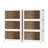 3-Tier Folding Stackable Storage Bins with Lid and Wheels