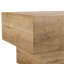 Table basse moderne simple en bois aggloméré à texture de bois clair - modèle pratique de 43,3 po x 21,6 po x 17,2 po, ce qui en fait un ajout idéal à tout salon ou appartement.