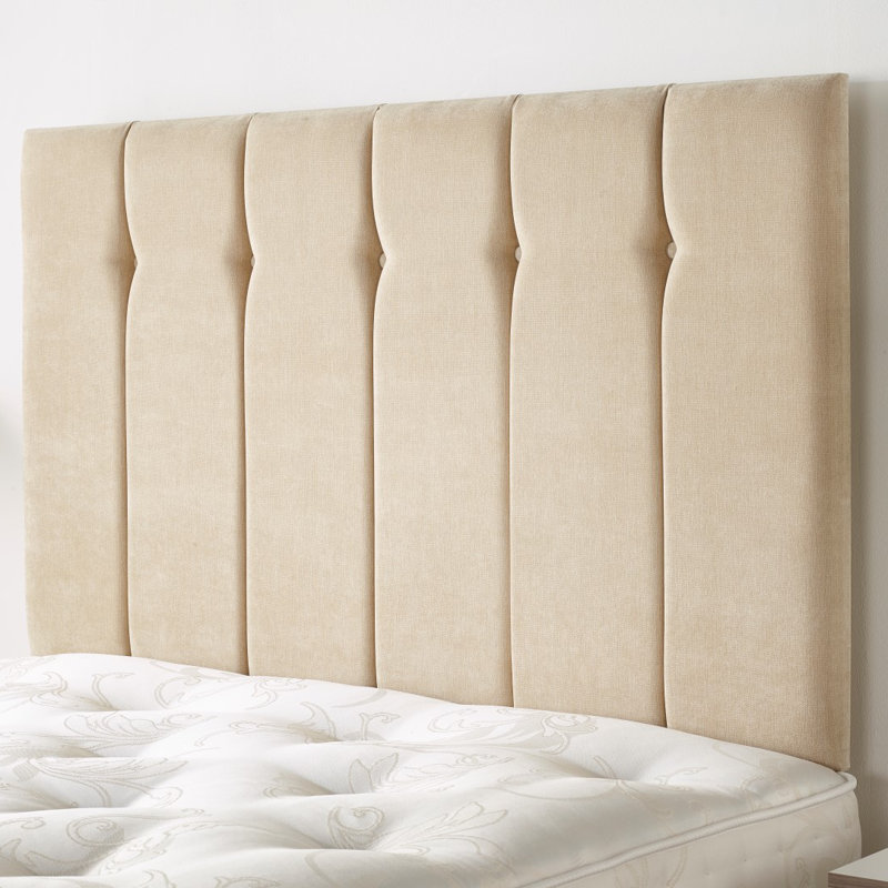 Pihu Upholstered Headboard, Double (4'6"), Beige