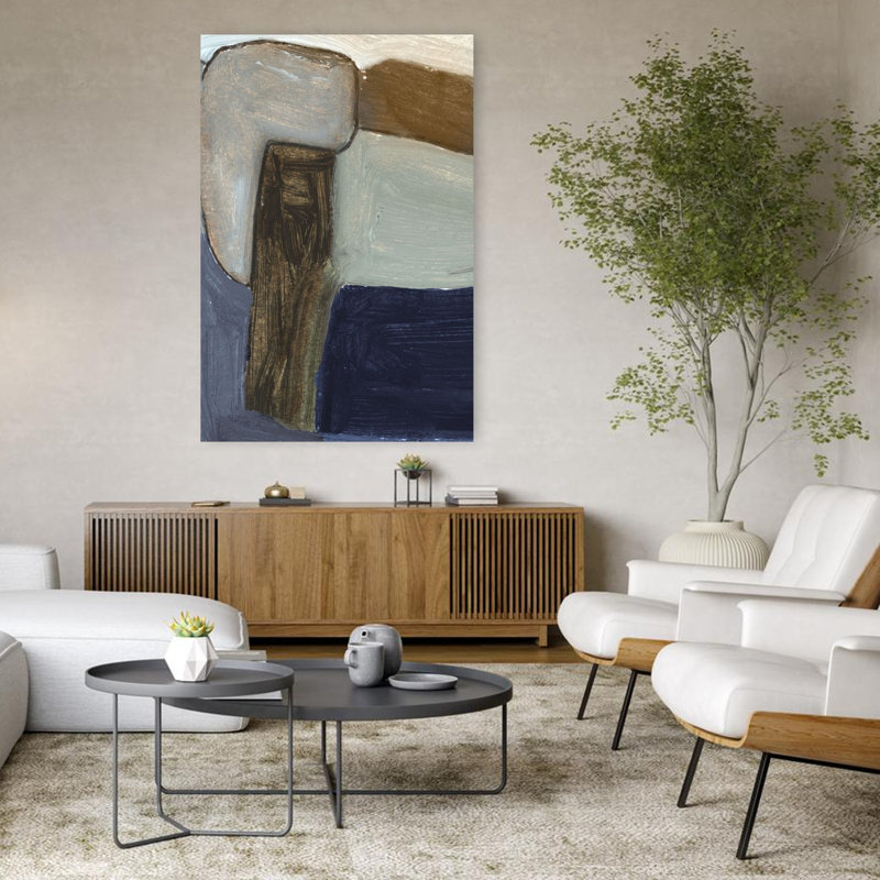 Art contemporain contemporain abstrait, H 48 po x l 32 po