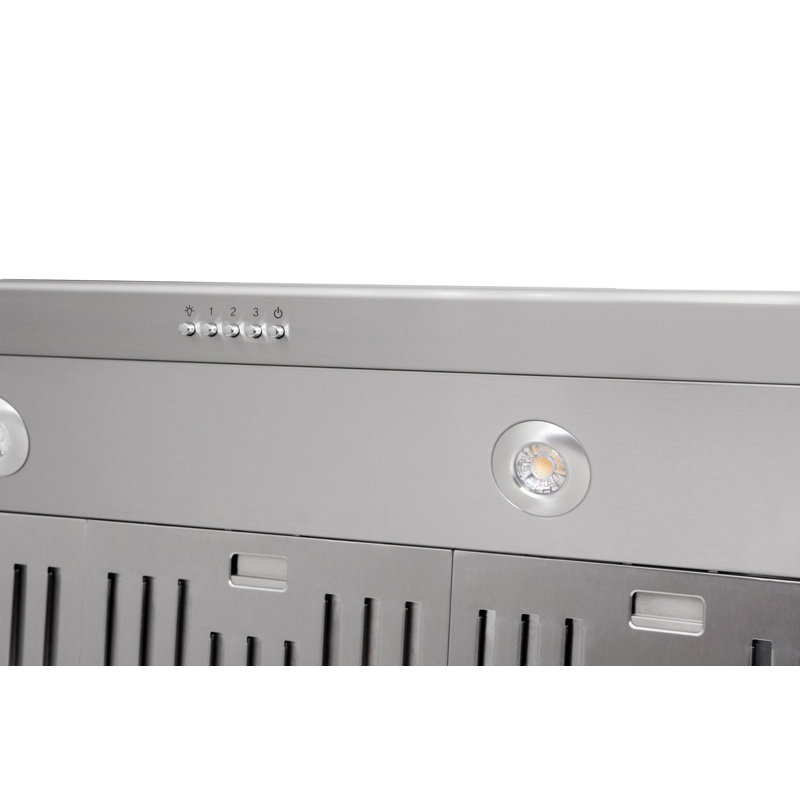 36" Stainless Steel Convertible Wall Mount Range Hood with Charcoal Filter