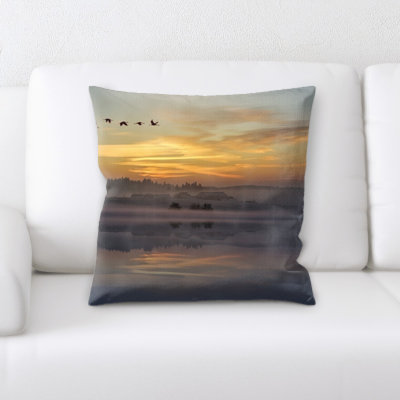 Microsuede Throw Pillow