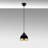 Elegant Black Metal Chandelier, Adjustable Height 25 - 44.1 inches | Base Plate Ø3.9 x 2.4 inches | Socket Type E27 Max 40W (Bulb Not Included) | Stylish Lighting Fixture for Home Decor & Dining Areas, IP20 Rated-372001191