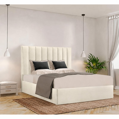 Besar Upholstered Ottoman Storage Bed