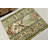 Vintage Turkish Oushak Rug in Rich Green Tones Ideal as Organic Door Mat or Tribal Bathroom Decor
