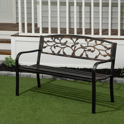 Calliope Tree Metal Garden Bench by Laurel Foundry Modern Farmhouse