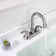 Centerset 2-handle Bathroom Faucet with Drain Assembly