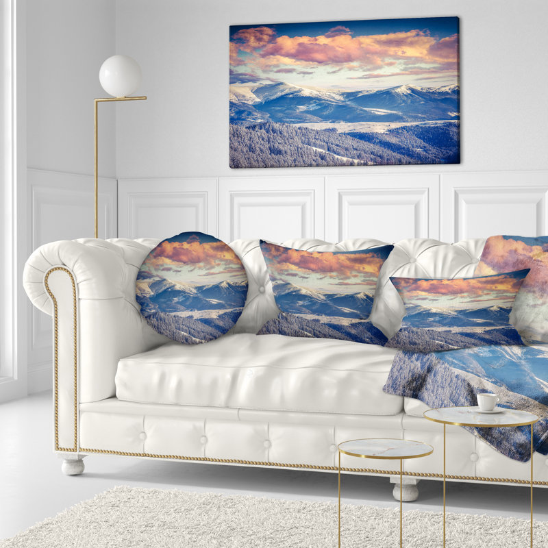 Coussin lombaire imprimé Winter Sunset