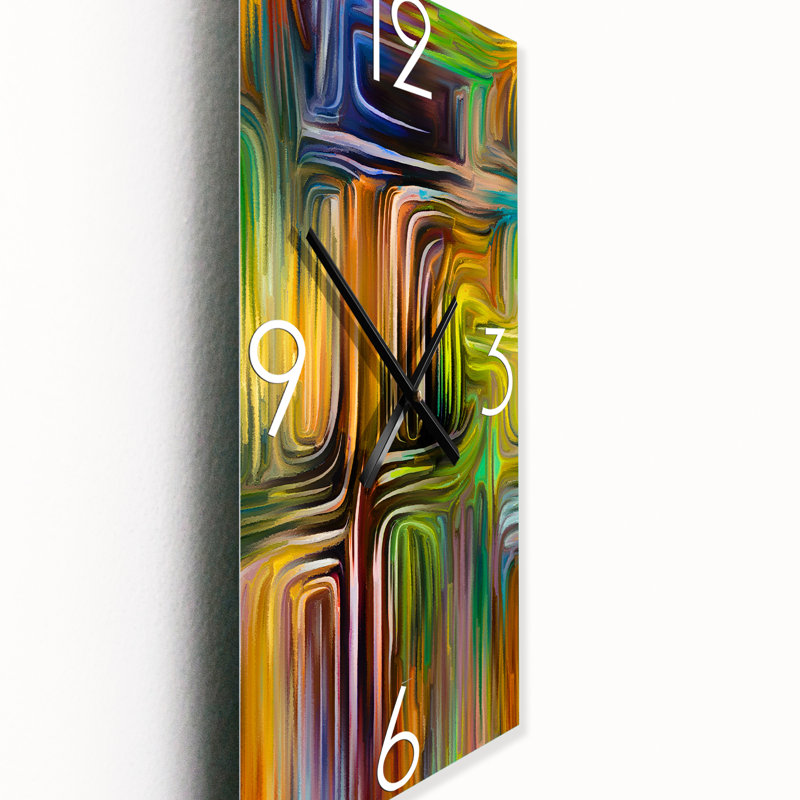 Color Fusion I - Horloge murale moderne, Petit